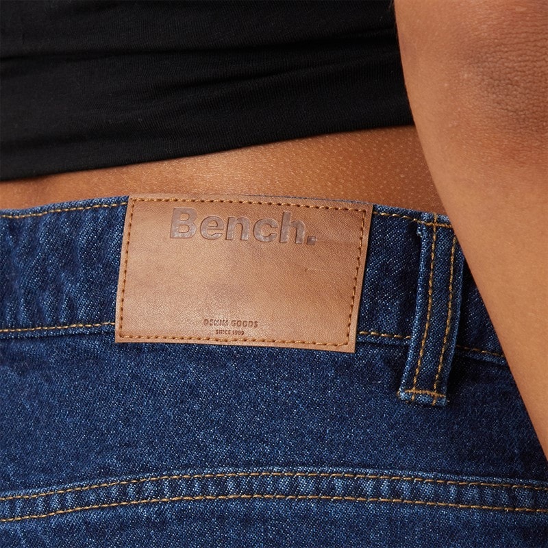 Dame barrel leg jeans Mørkeblå - Billede 3