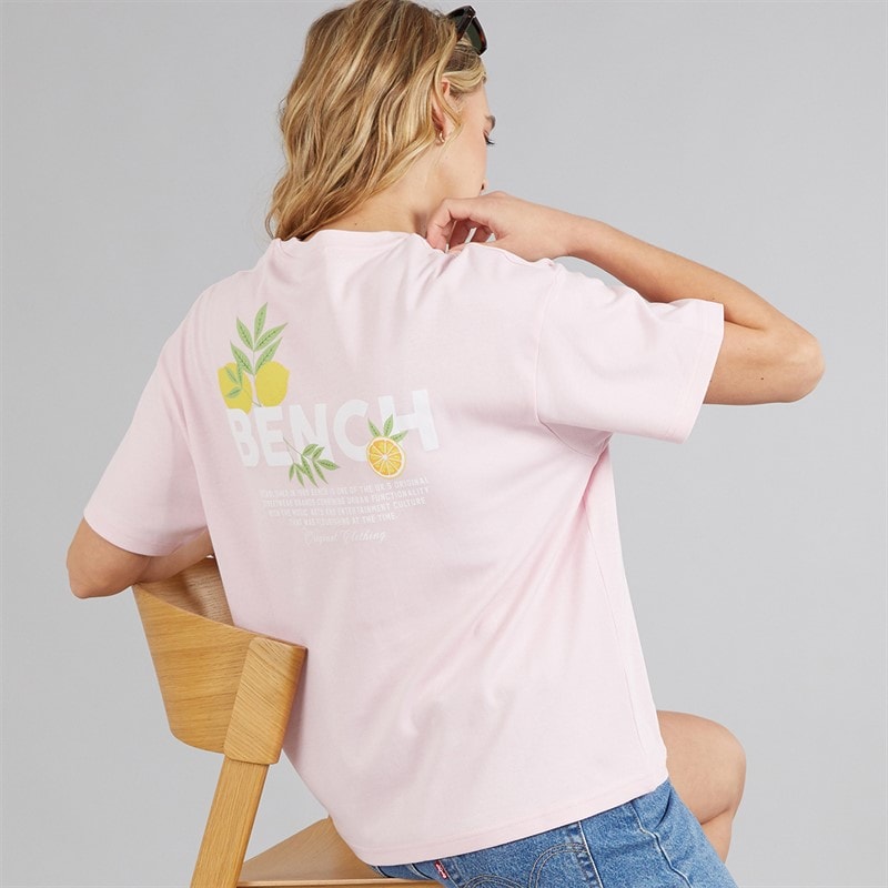 Bench Dame kassa oversized t-shirt - Pink - Billede 1