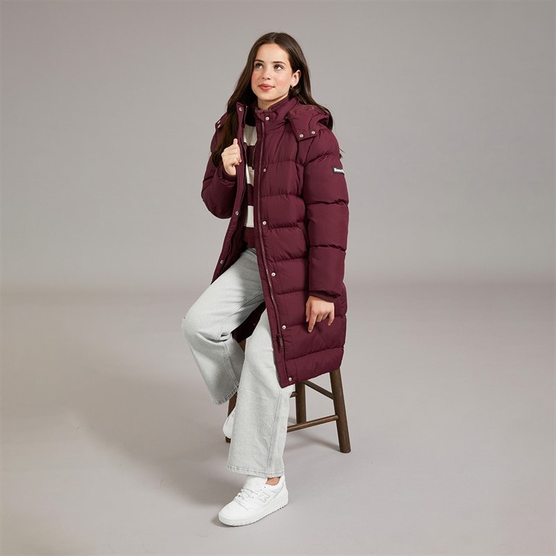 Piger eualie lang maxi-længde frakke Cherry - Billede 4