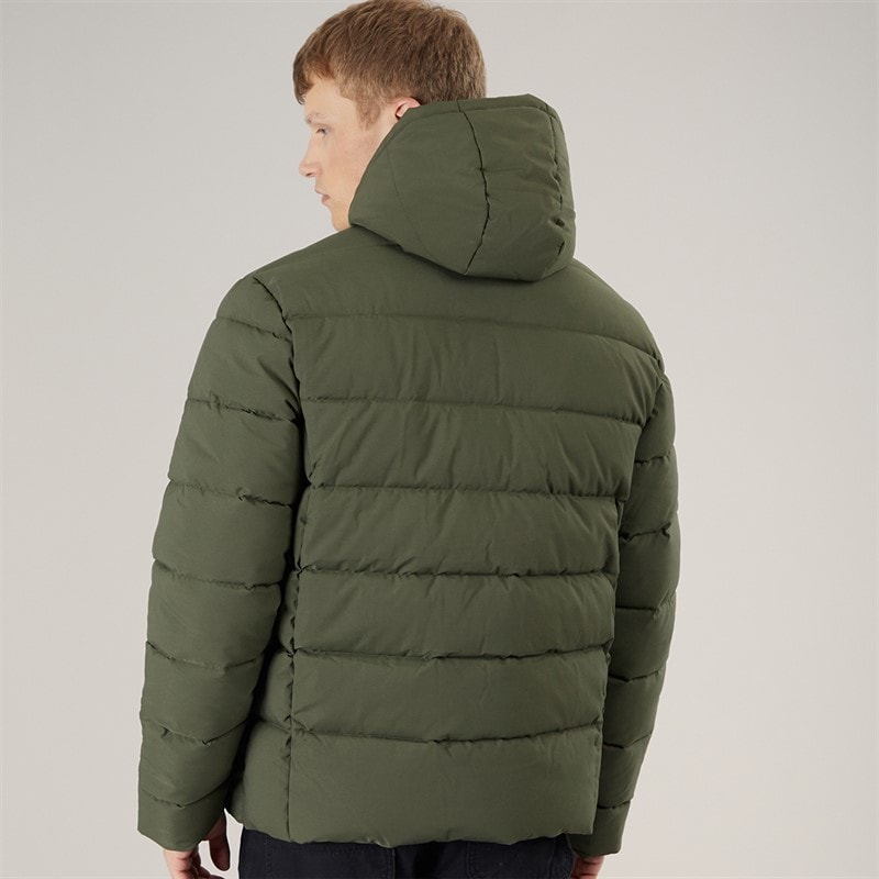 Herre rynor vatteret frakke Faded Olive - Billede 2
