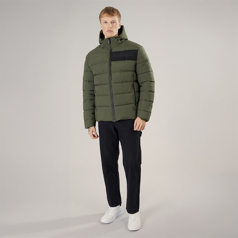 Herre rynor vatteret frakke Faded Olive - Billede 4