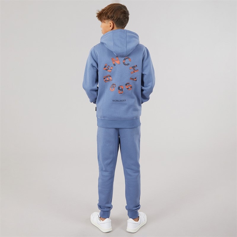 Drenge ipolter hættetrøje og joggingdragtsæt Mid Blue - Billede 3