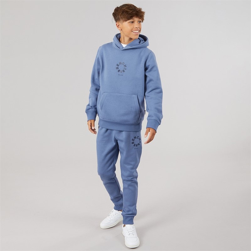 Drenge ipolter hættetrøje og joggingdragtsæt Mid Blue - Billede 4