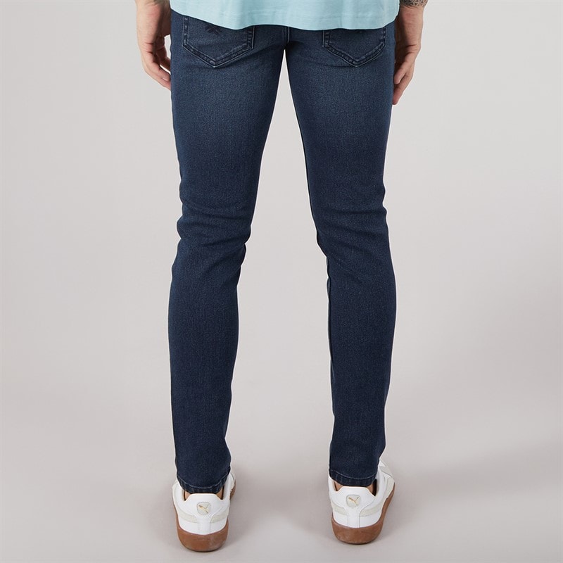 Herre tedder slim jeans Dark Indigo Wash - Billede 2