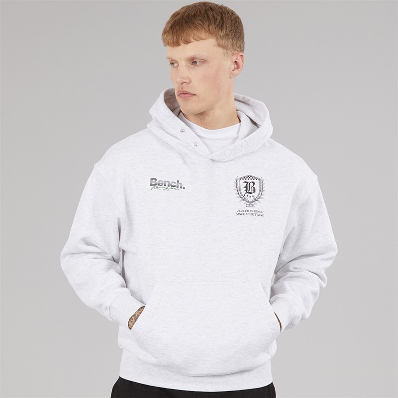 Herre buxian oversized hættetrøje Light Grey Marl - Billede 2