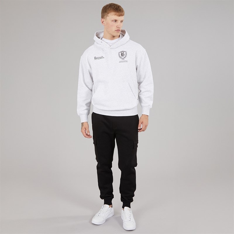 Herre buxian oversized hættetrøje Light Grey Marl - Billede 4