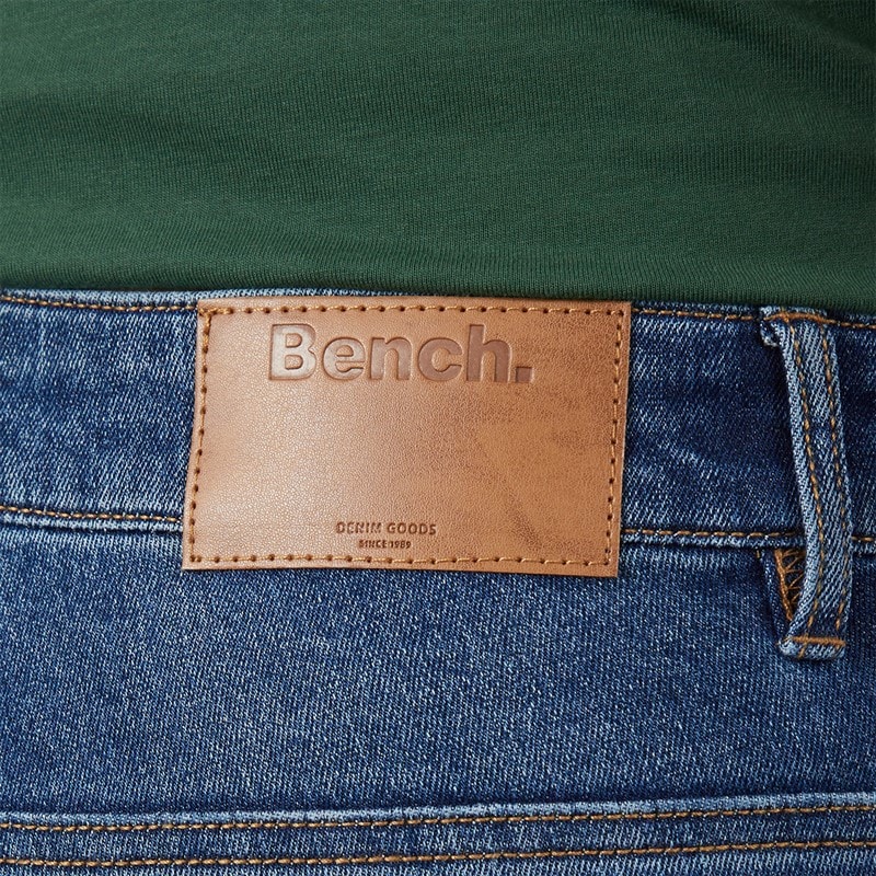 Herre tedder slim jeans Mid Blue Wash - Billede 3
