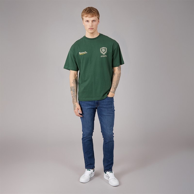 Herre tedder slim jeans Mid Blue Wash - Billede 4