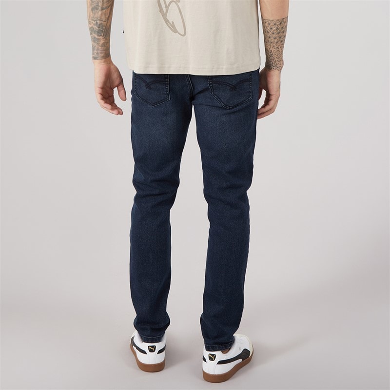Herre sivada skinny jeans Dark Indigo Wash - Billede 2