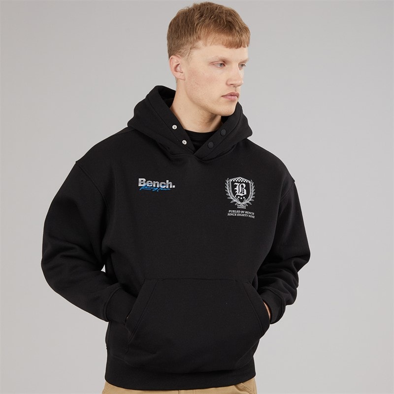 Herre buxian oversized hættetrøje Sort - Billede 2