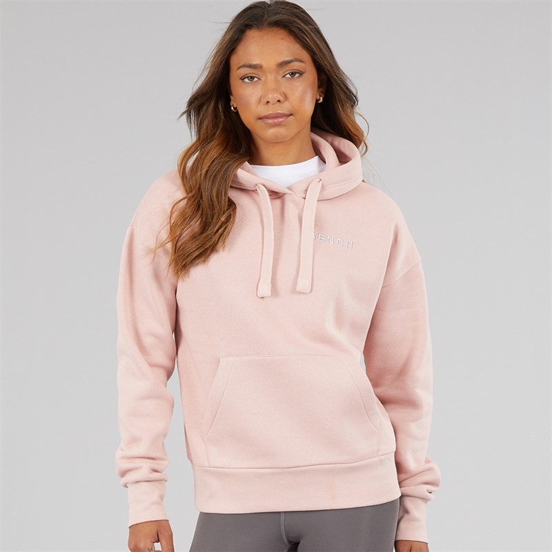 Dame amba hættetrøje med boucle grafik Light Dusky Pink - Billede 2