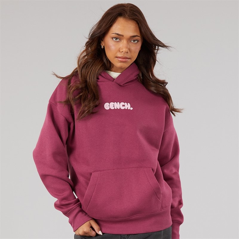 Dame fessa oversized hættetrøje med grafisk print Berry - Billede 2