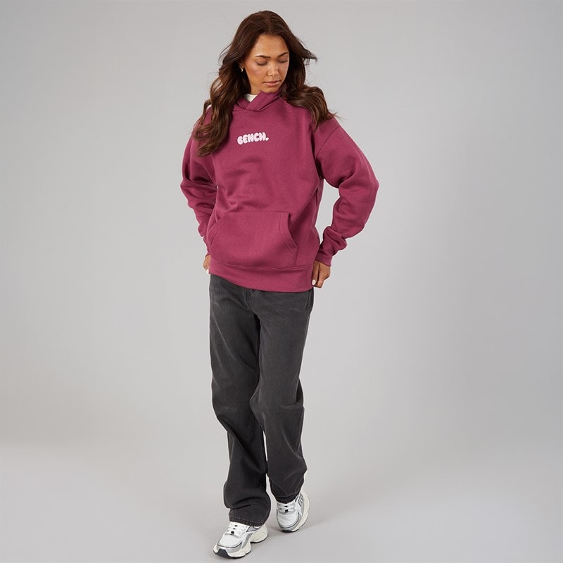 Dame fessa oversized hættetrøje med grafisk print Berry - Billede 4