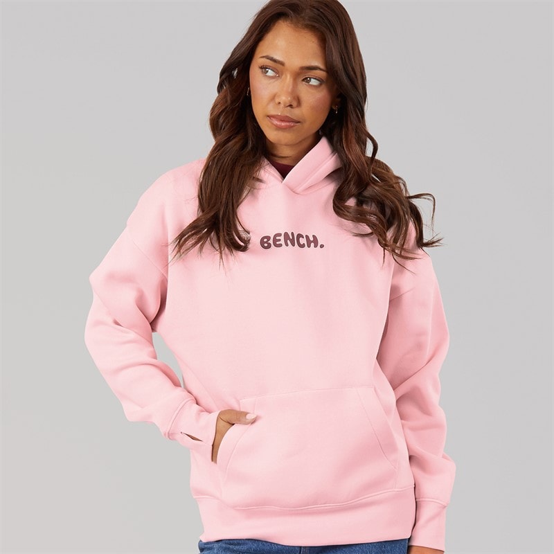 Dame fessa oversized hættetrøje med grafisk print Fairytale Pink - Billede 2