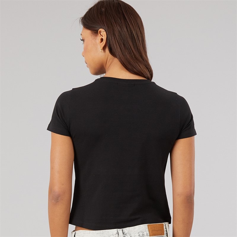 Dame aita baby fit t-shirt Sort - Billede 3