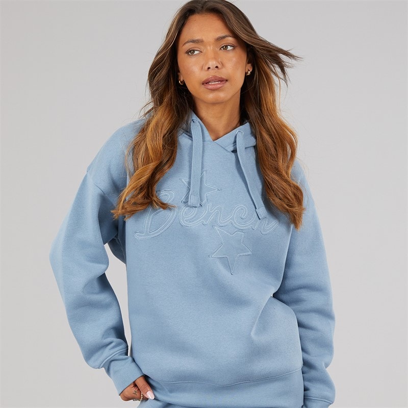 Dame habbu oversized hættetrøje Steel Blue - Billede 2