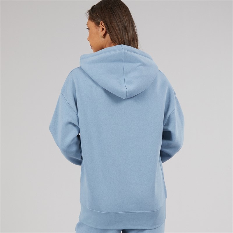 Dame habbu oversized hættetrøje Steel Blue - Billede 3