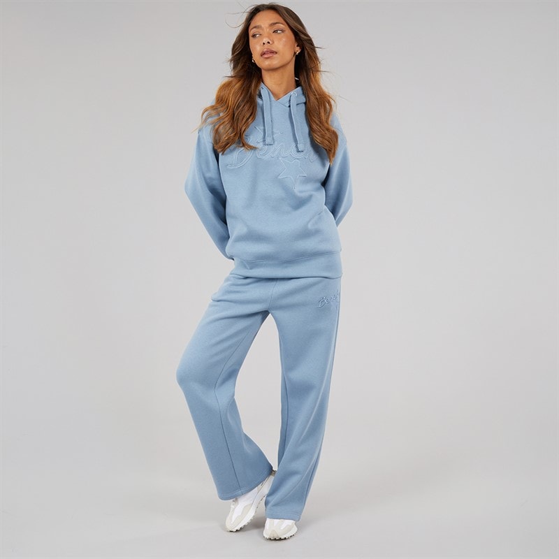 Dame habbu oversized hættetrøje Steel Blue - Billede 4