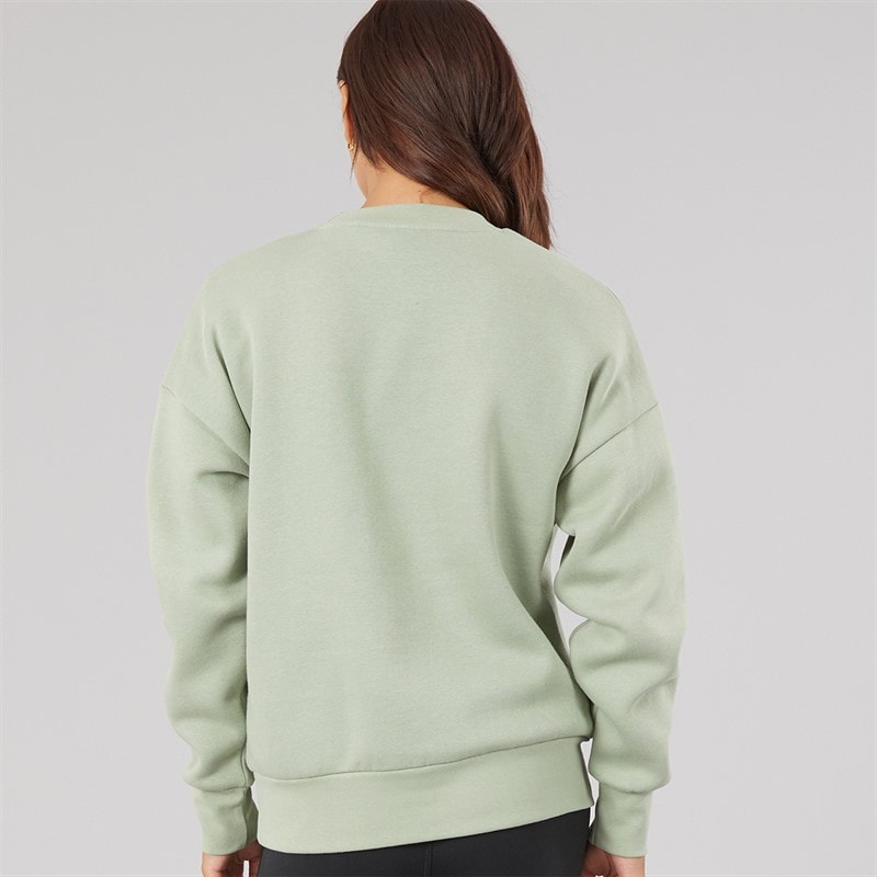 Dame kaye crew sweatshirt med glitrende grafik Sage Green - Billede 2