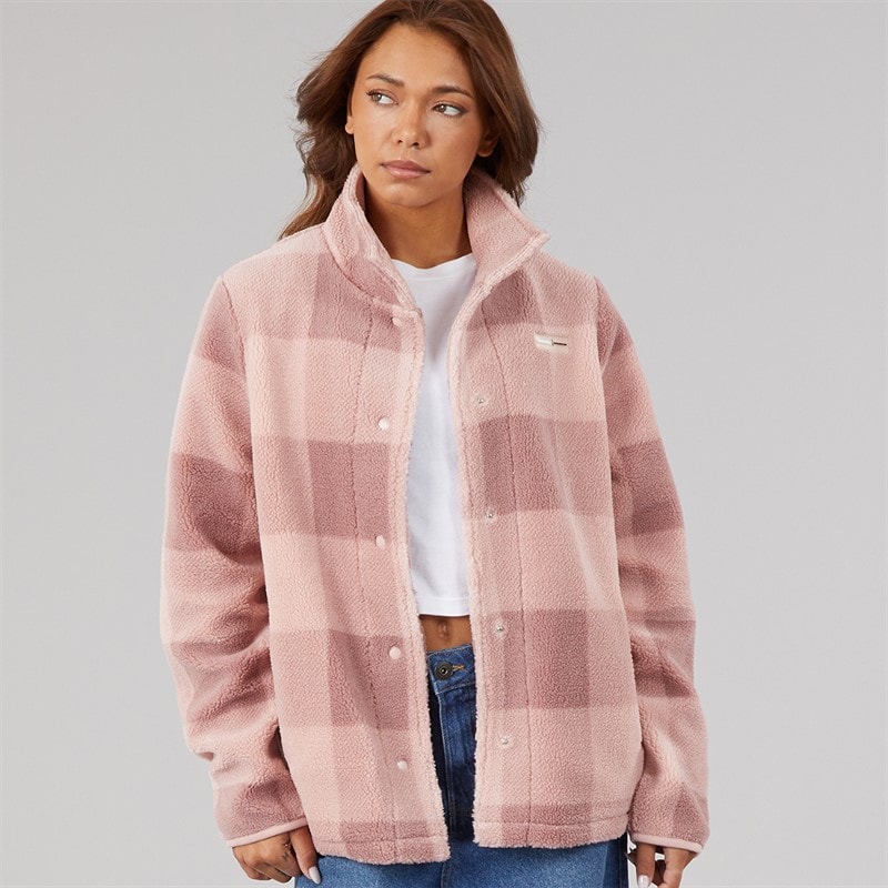 Dame kess funnel neck borg Light Dusky Pink - Billede 1