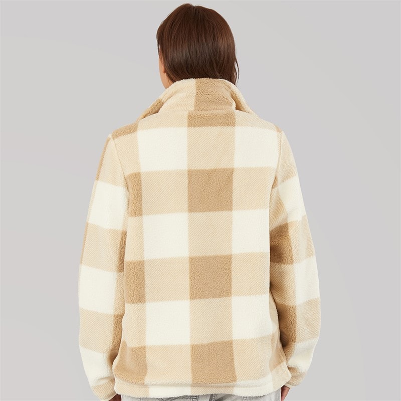Dame kess funnel neck borg Chalk - Billede 2