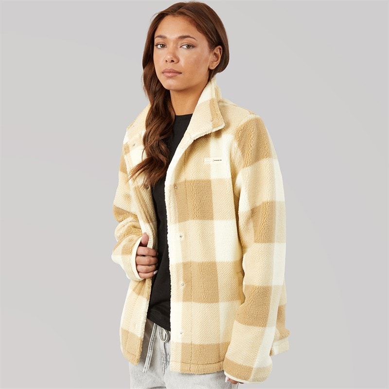 Dame kess funnel neck borg Chalk - Billede 3