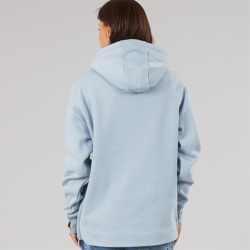 Dame osta loose fit hættetrøje Dusky Blue - Billede 2