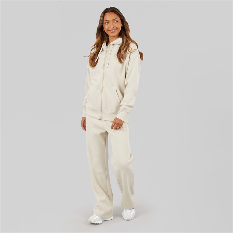 Dame clari oversize zip-thru med grafik Stone Grey - Billede 4
