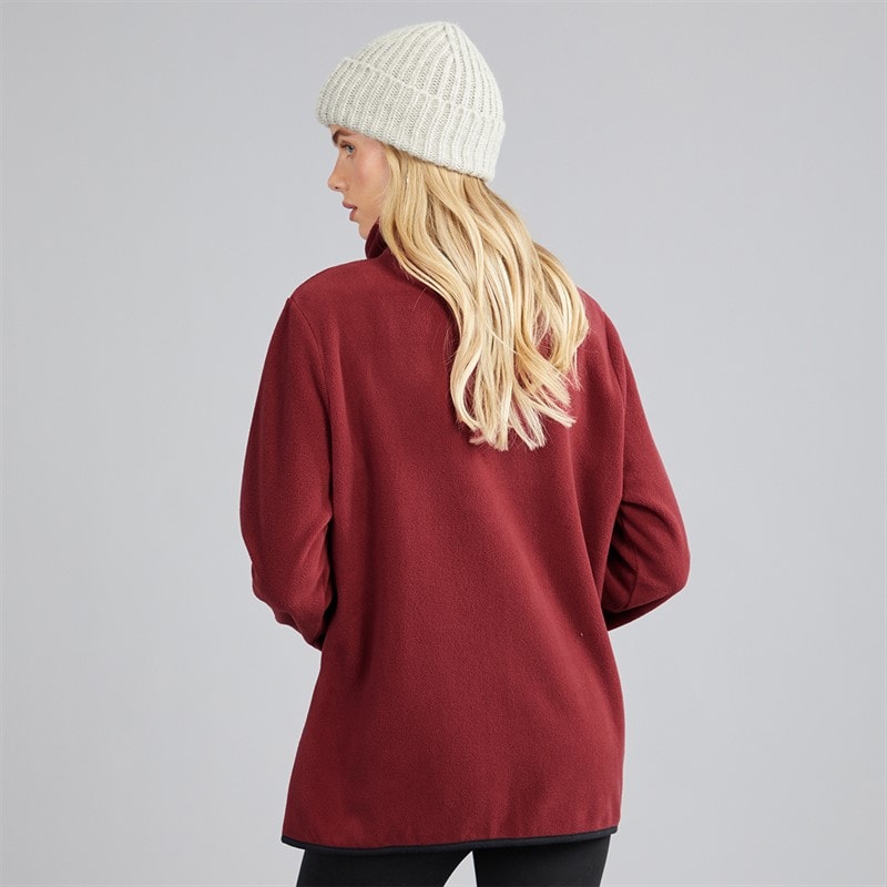 Dame iren zip thru fleece Cordovan - Billede 2
