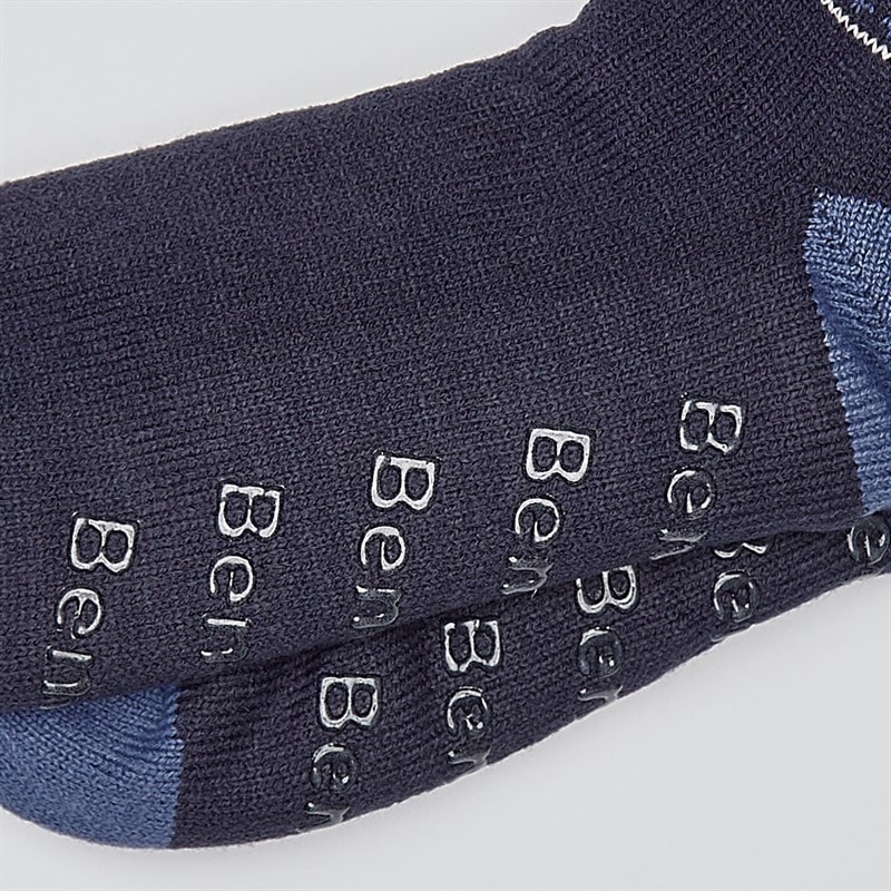 Herre holmead sherpa-forede hjemmesokker Navy - Billede 3