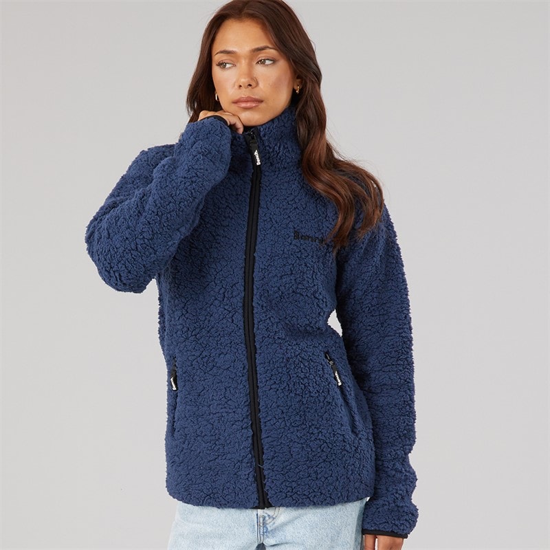 Dame edition sherpa fleecejakke Marineblå - Billede 3