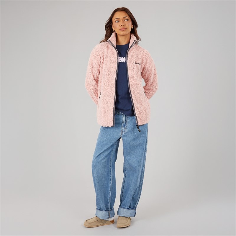 Dame edition sherpa fleecejakke Pink - Billede 4