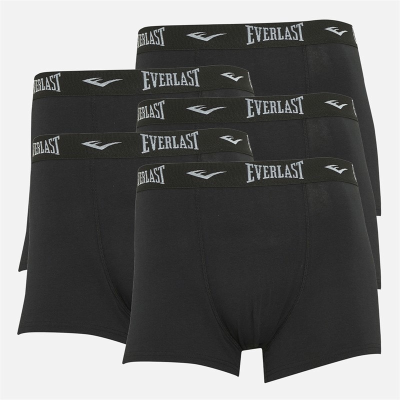 Herre fempak boxershorts Sort/Sort - Billede 1