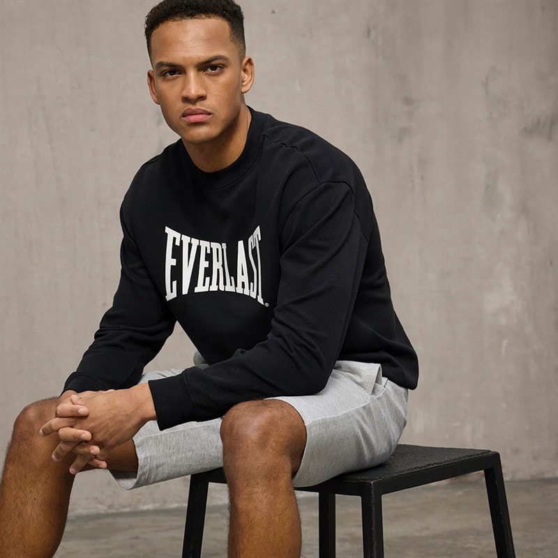 Herre ikonisk maksimeret sweatshirt Sort - Billede 3