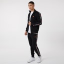 Herre giraldo taped poly træningssæt Sort