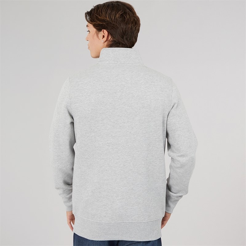 Herre benevento 1/4 zip sweatshirt Light Grey Marl - Billede 2