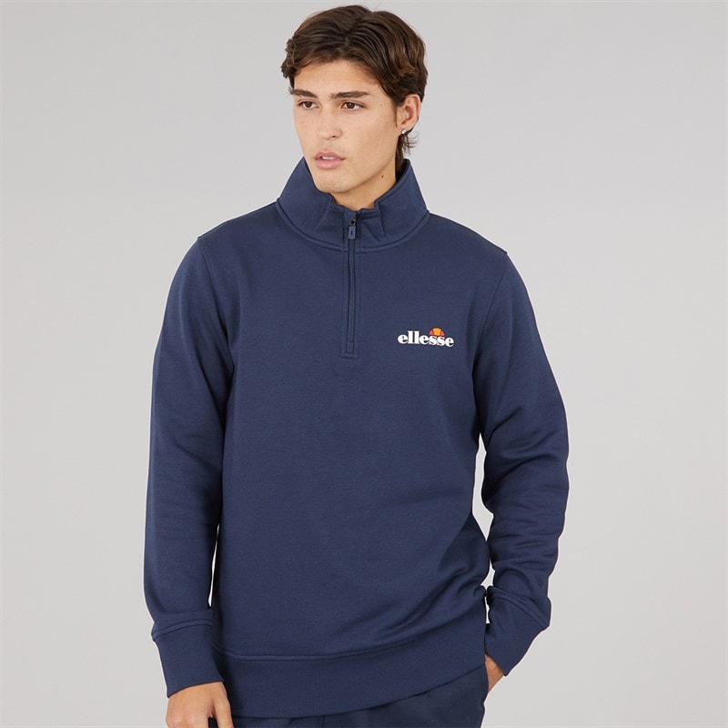 Herre benevento 1/4 zip sweatshirt Marineblå - Billede 1