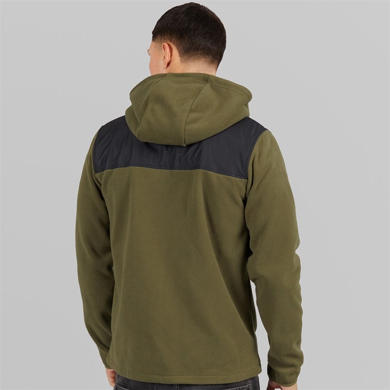 Herre caprio hættetrøje i fleece Khaki - Billede 2