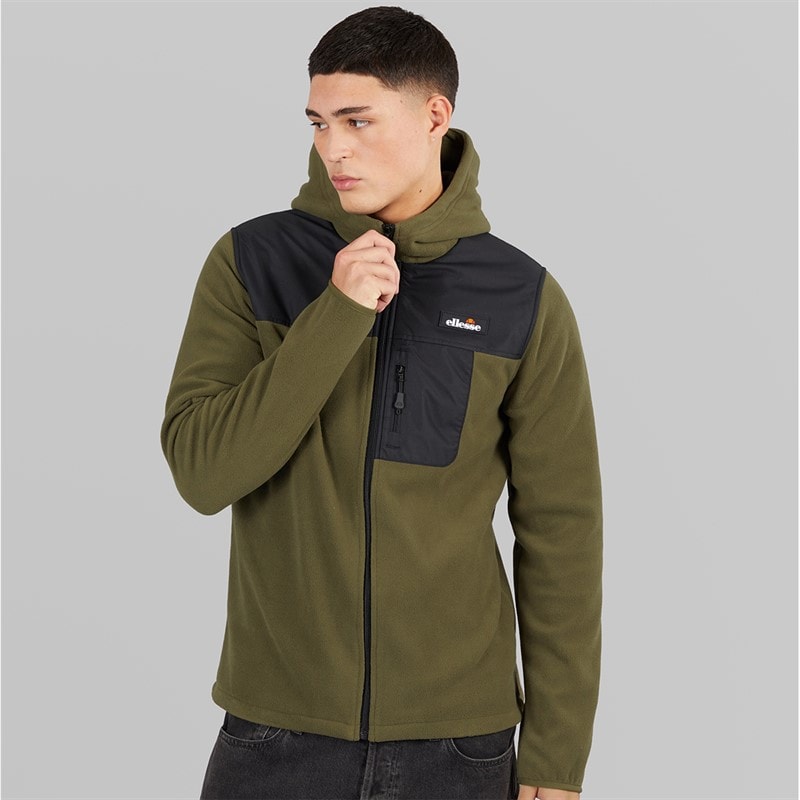 Herre caprio hættetrøje i fleece Khaki - Billede 3