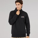 Herre benevento 1/4 zip sweatshirt Sort