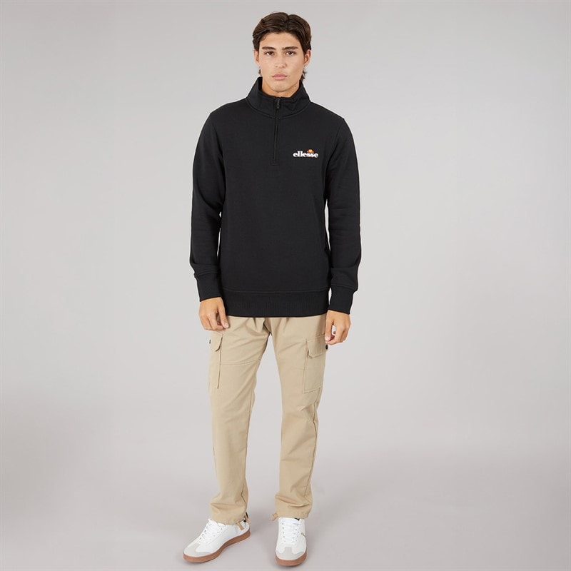 Herre benevento 1/4 zip sweatshirt Sort - Billede 4