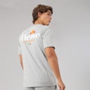 Herre Georgio ryglogo t-shirt Grey Marl