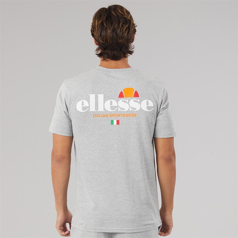 Herre Georgio ryglogo t-shirt Grey Marl - Billede 3