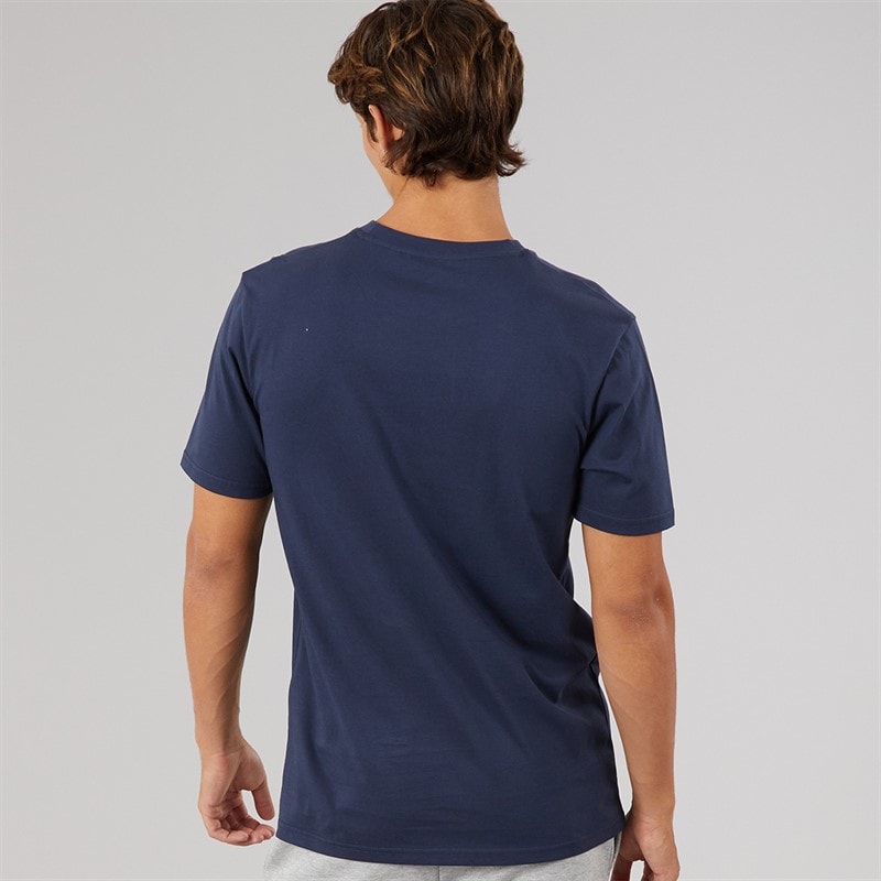 Herre malbory 2 t-shirt med venstre brystprint Marineblå - Billede 2