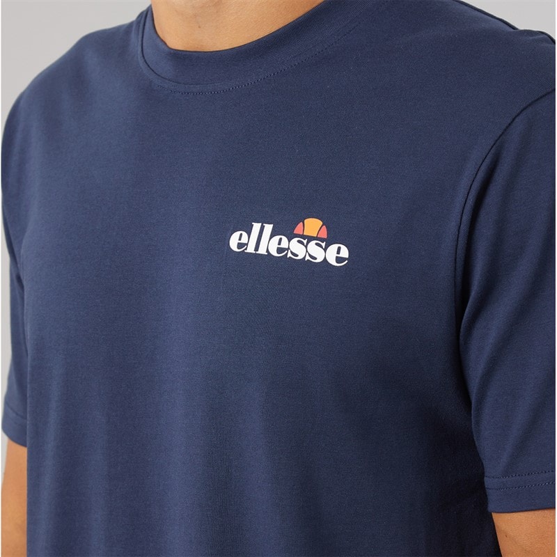 Herre malbory 2 t-shirt med venstre brystprint Marineblå - Billede 3