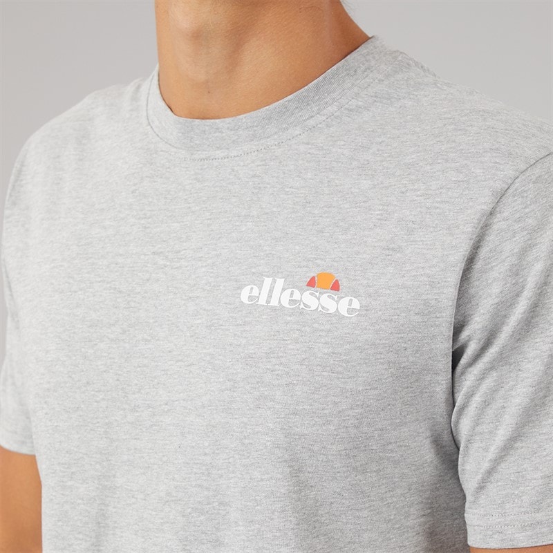 Herre malbory 2 t-shirt med venstre brystprint Grey Marl - Billede 3