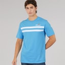 Herre squalius retro stribet t-shirt Blå