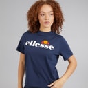 Dame Stauf logo t-shirt Marineblå