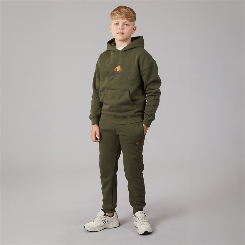 Ellesse Junior Drenge Joel logo træningsdragt - Khaki