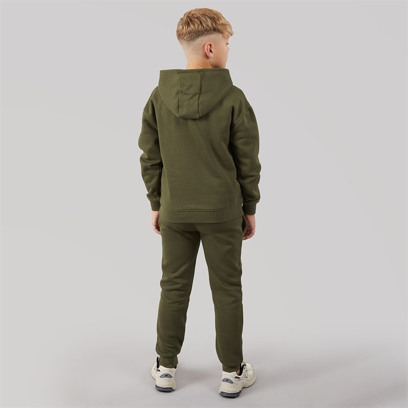 Junior Drenge Joel logo træningsdragt Khaki - Billede 2